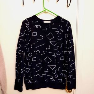 90s Shapes Design Sweater by "21 Men" - Sized SMALL